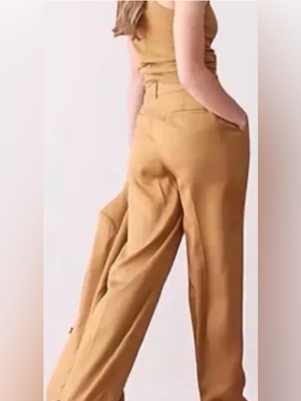 J. CREW Ingrid Gramercy High Rise Cappuccino Trouser Pants (BK254) - Picture 3 of 13